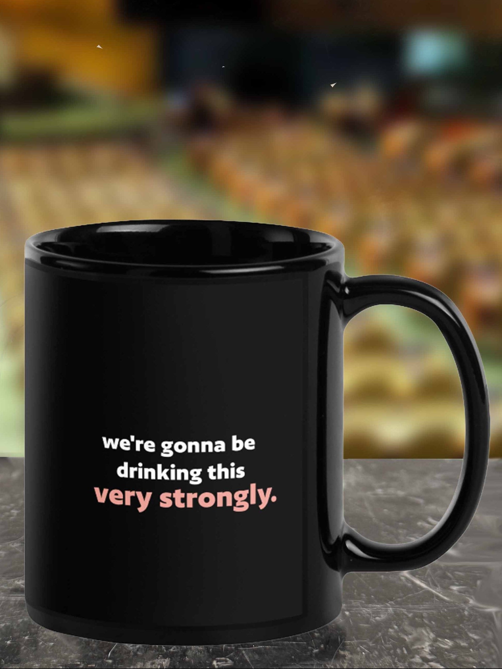 "Very Strongly" Mug - Logo w/Cast